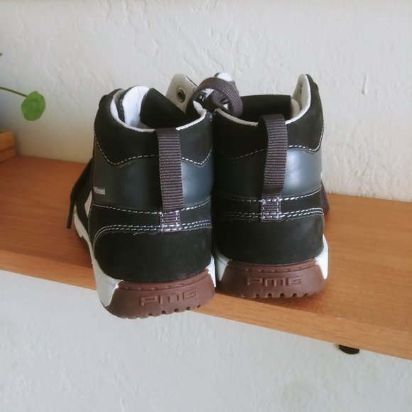 Boys Hi-Top Sneakers Shoes By PRIMIGI black Laces Kids Size US 13 (32) NWT - Picture 5 of 11